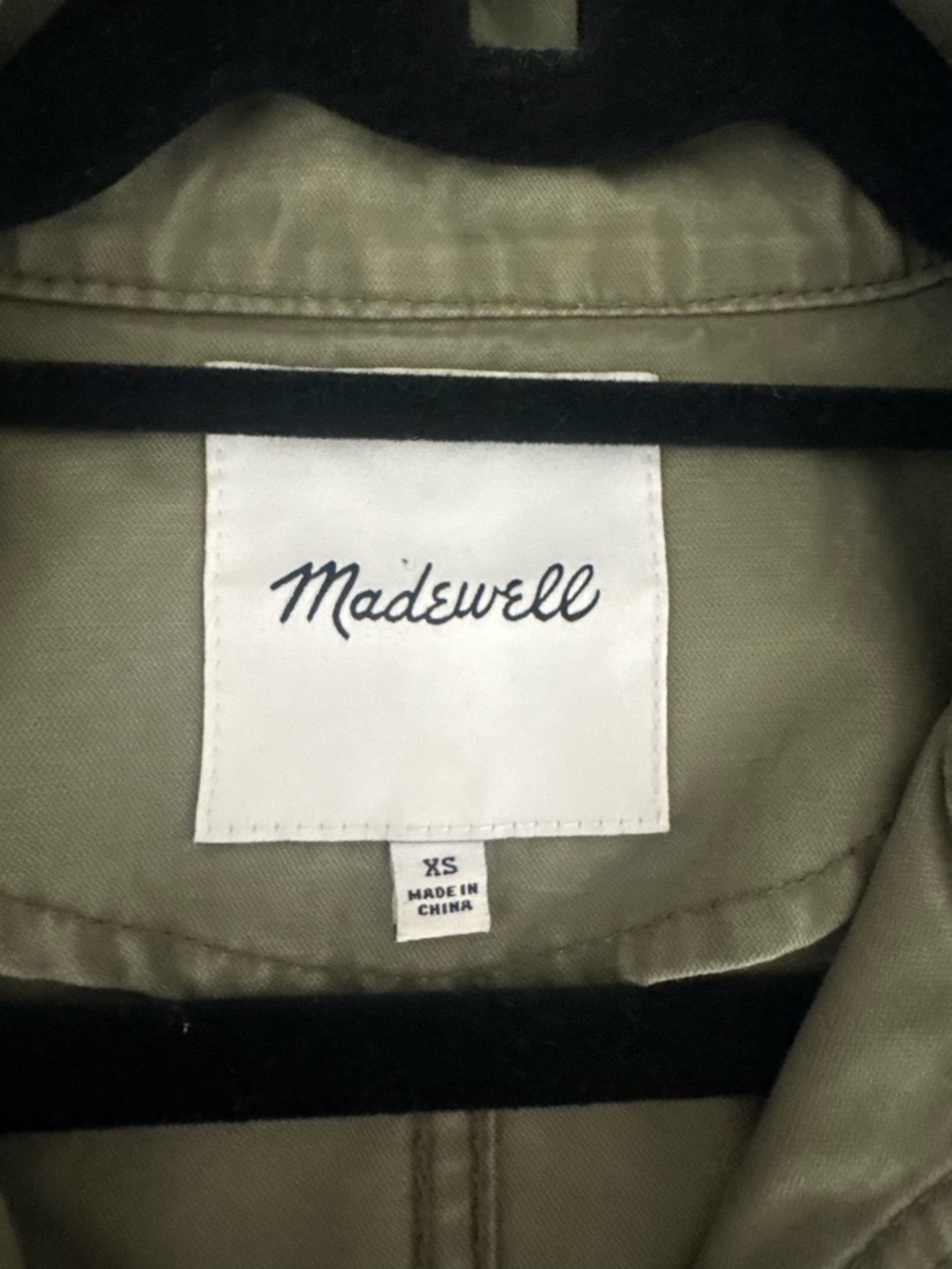 Madewell Olive Green Utility Jacket | Good Condition | Size XS Great - Picture 4 of 5